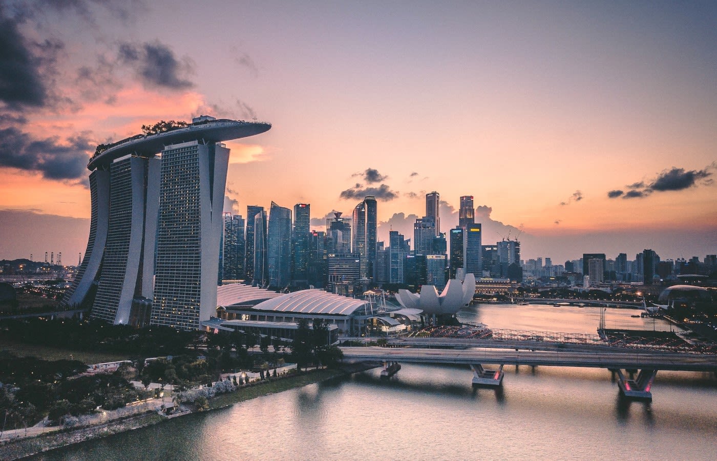 Afternoon view of Marina Bay Sands, Singapore