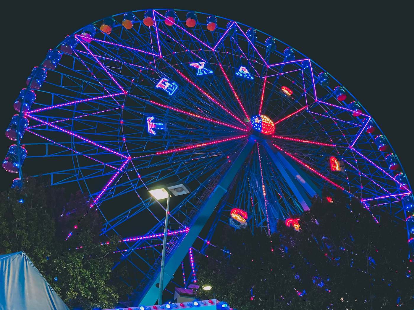 Ferris wheel at the Texas state fair in Dallas