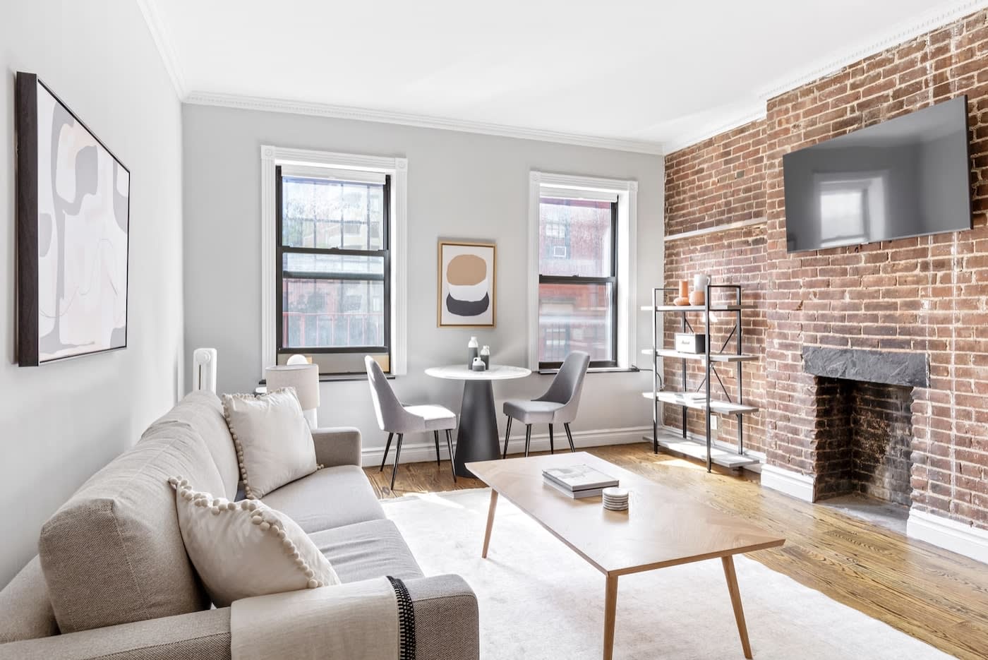 Living room in NYC apartment