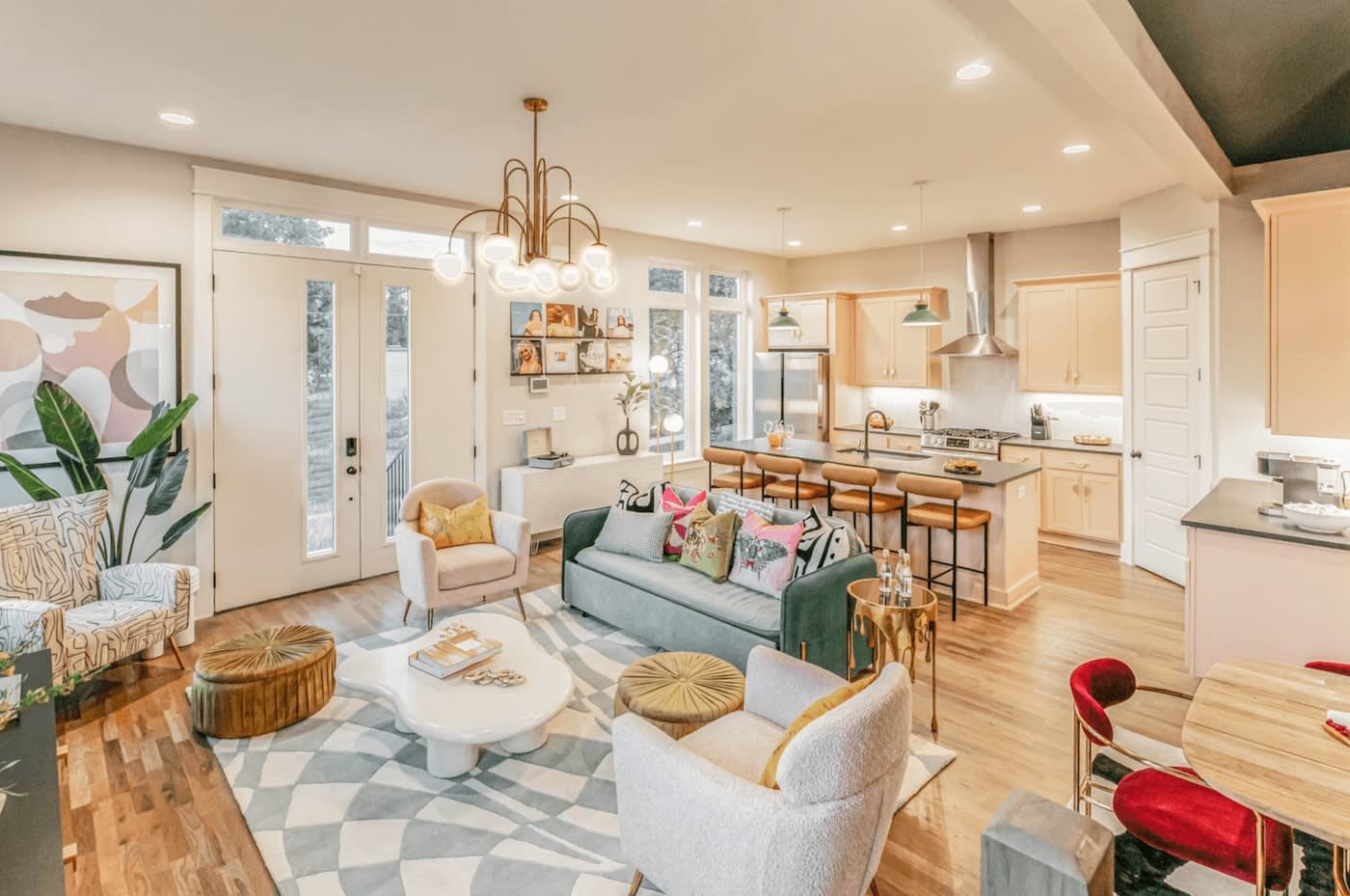 Beautiful living room in Nashville home