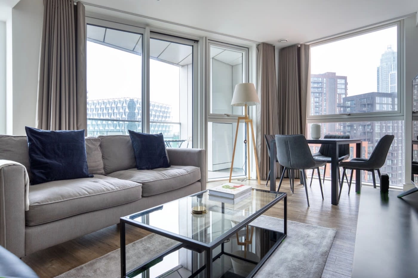 London living room in Vauxhall neighborhood