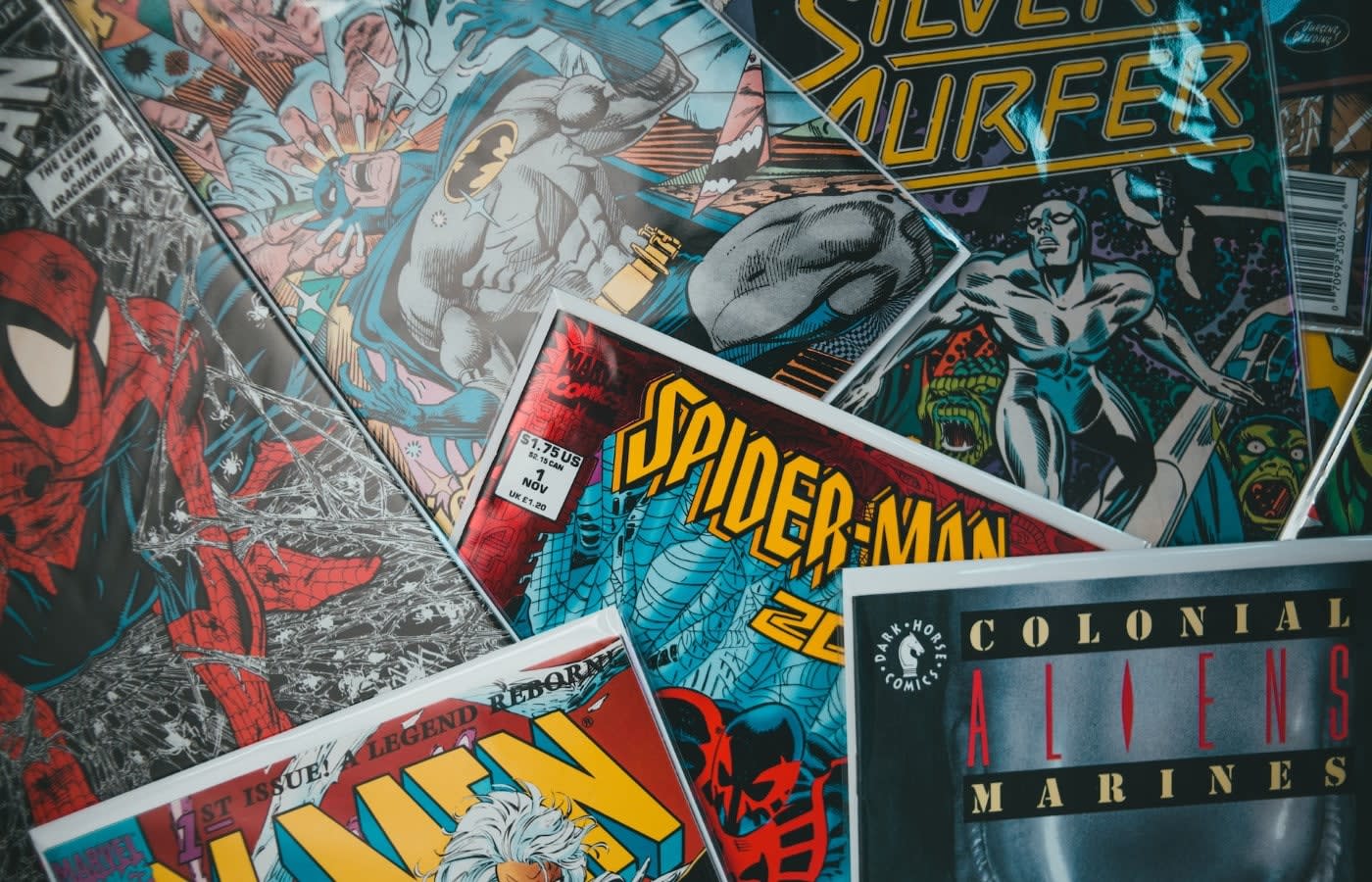 a pile of comic books at San Diego's Comic Con convention