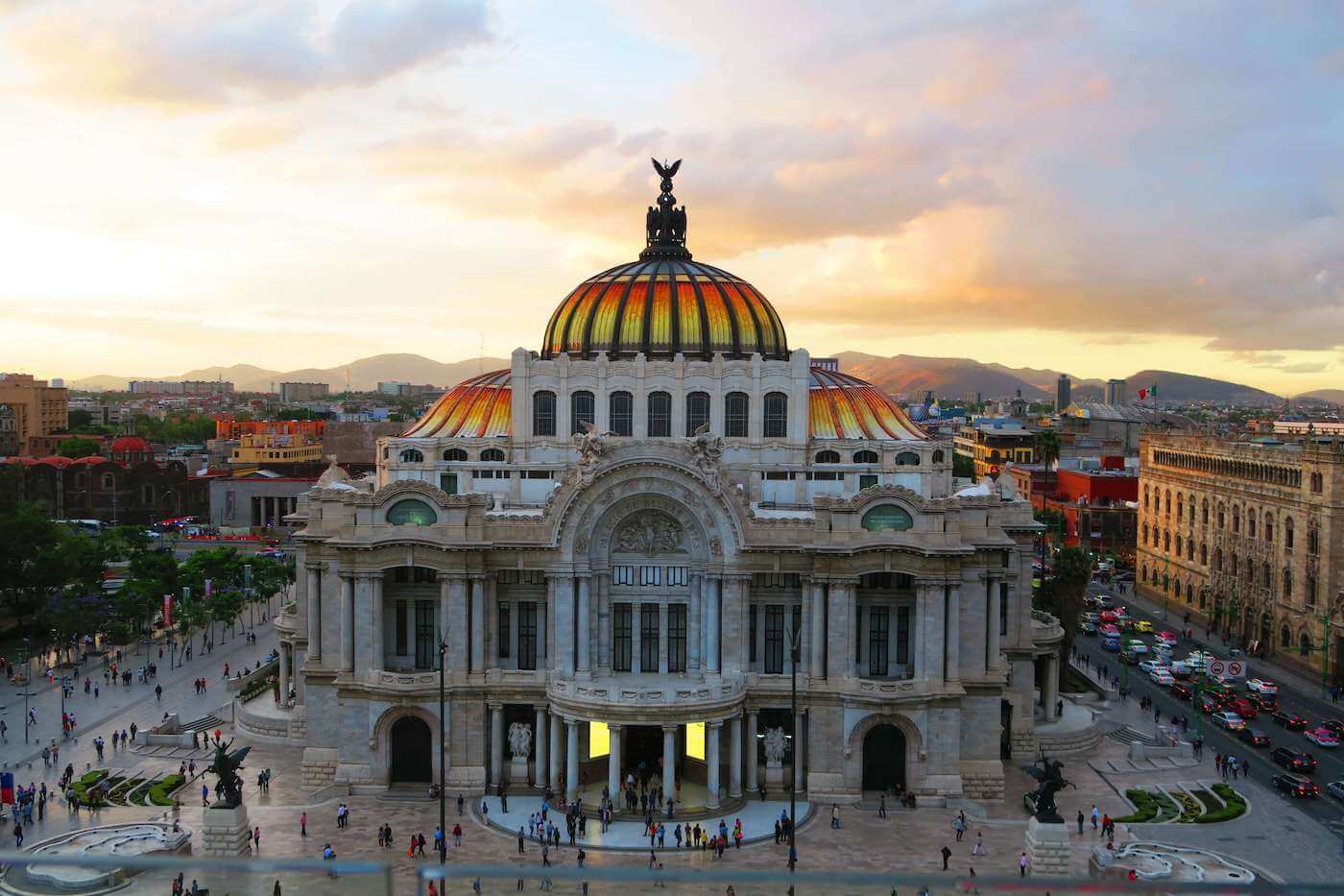 A gorgeous sunset in Mexico City