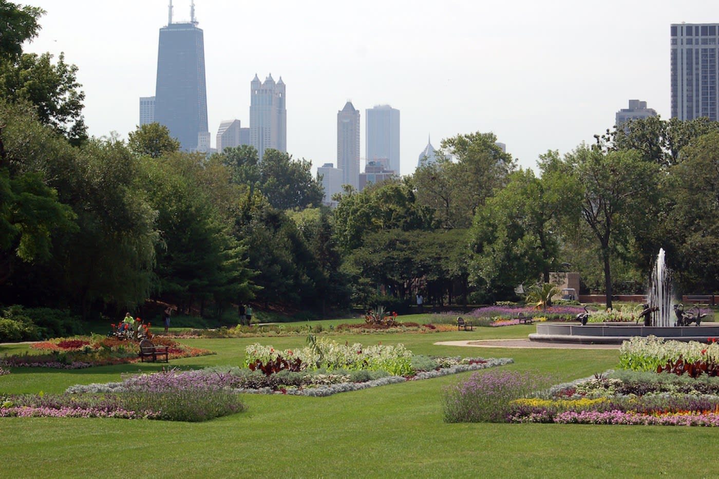 Morning view of Lincoln Park in Chicago