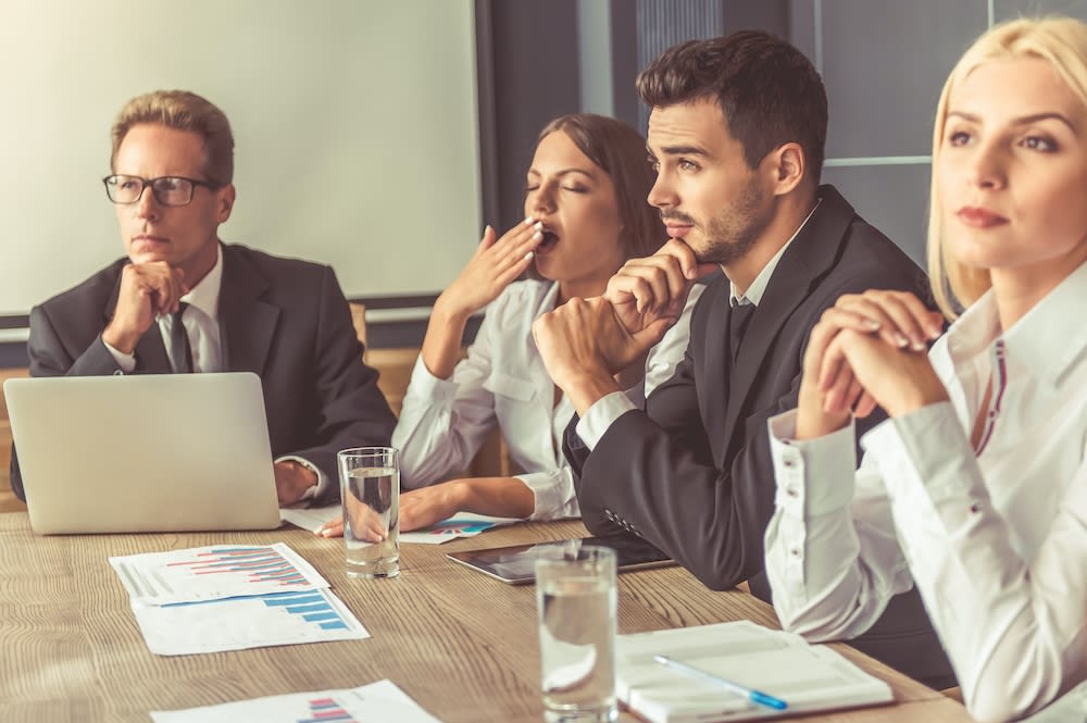 Men and women in meeting
