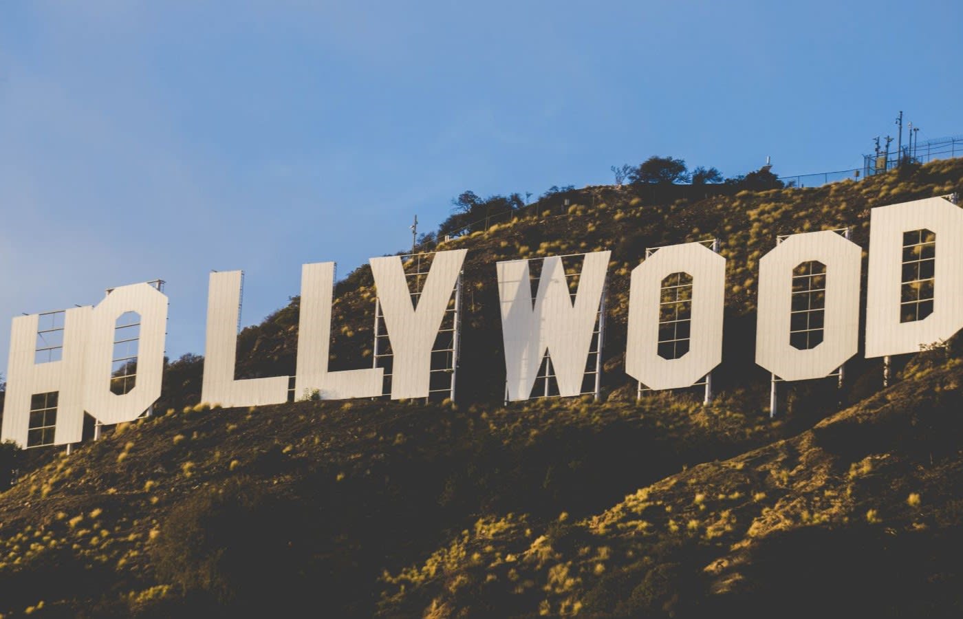 The famous hollywood sign in los angeles