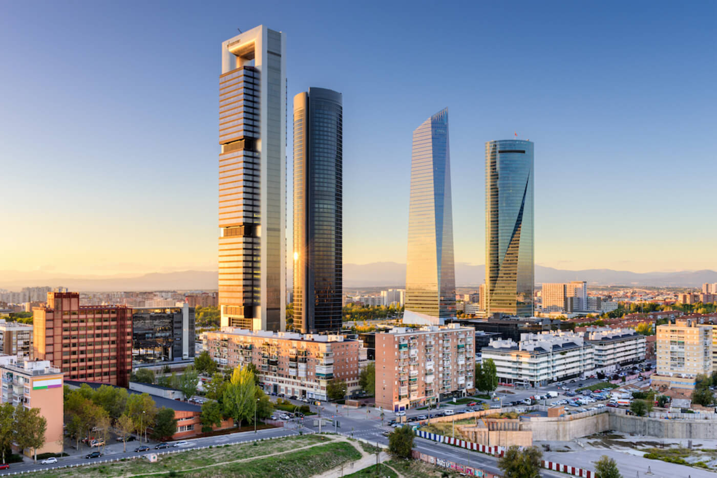 madrid skyline