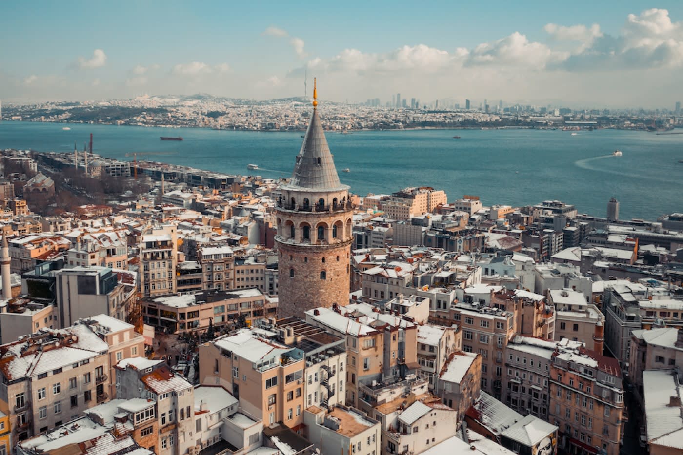 View of Istanbul and Bosporus