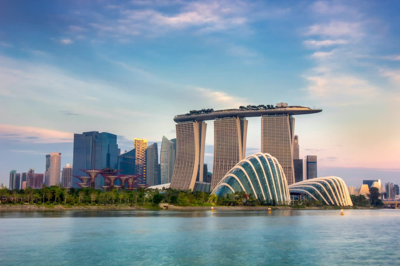 Singapore city view in the afternoon