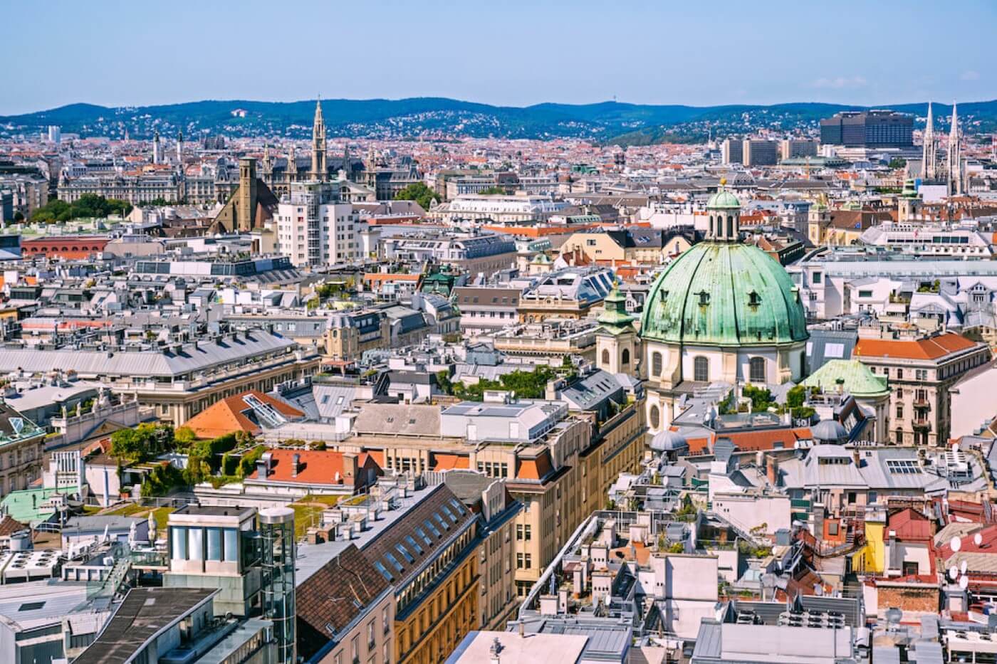 View of Vienna from above