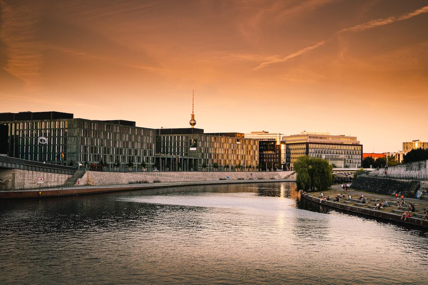 berlin at sunset