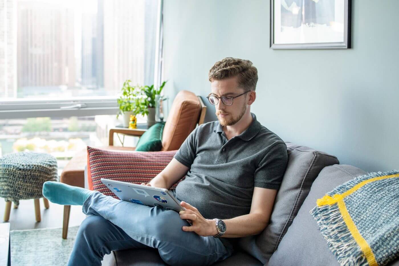 blueground guest sebastian in his apartment