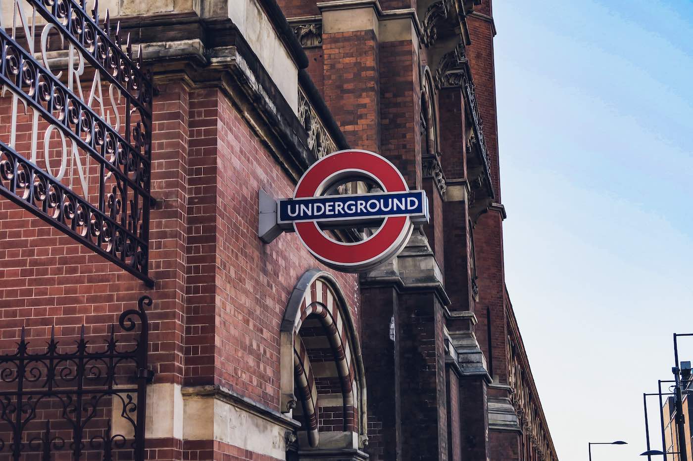 a london underground station in the centre of the city
