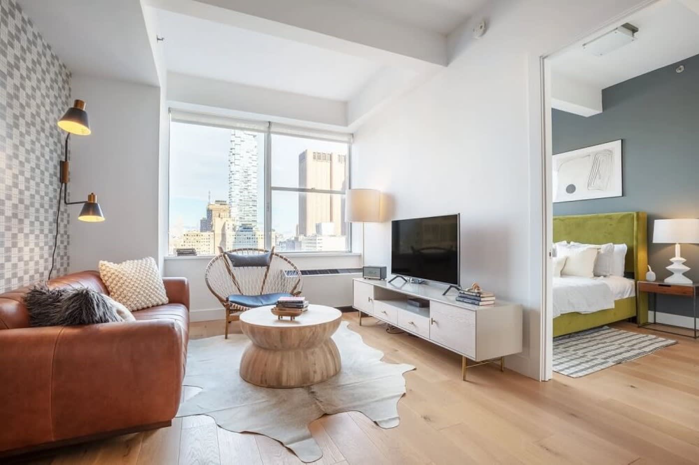 apartment in Tribeca NYC with stylish living room