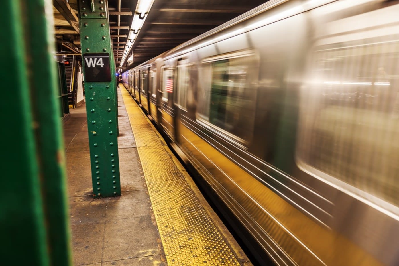 A subway car in new york city