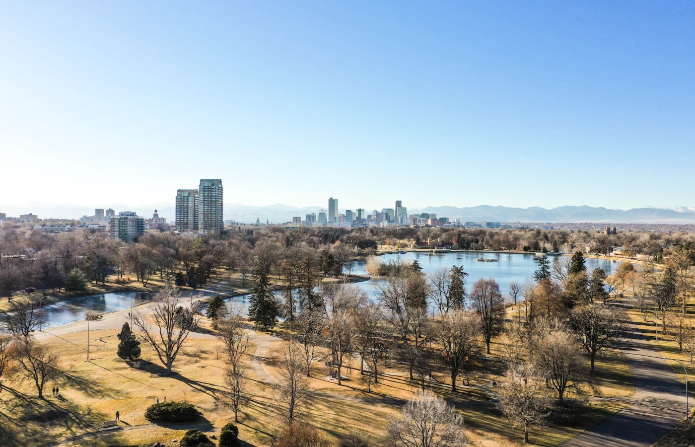 panoramic view of city park in denver colorado