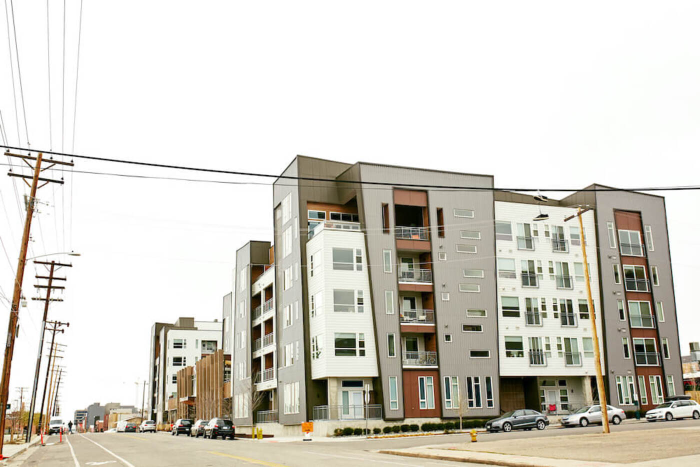 modern buildings on a spacious block