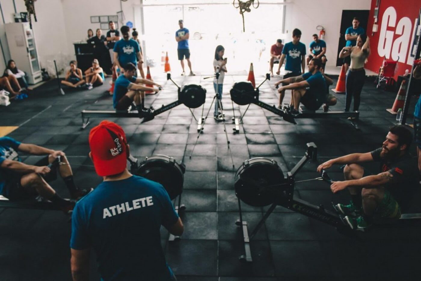 people working out in a gym in LA