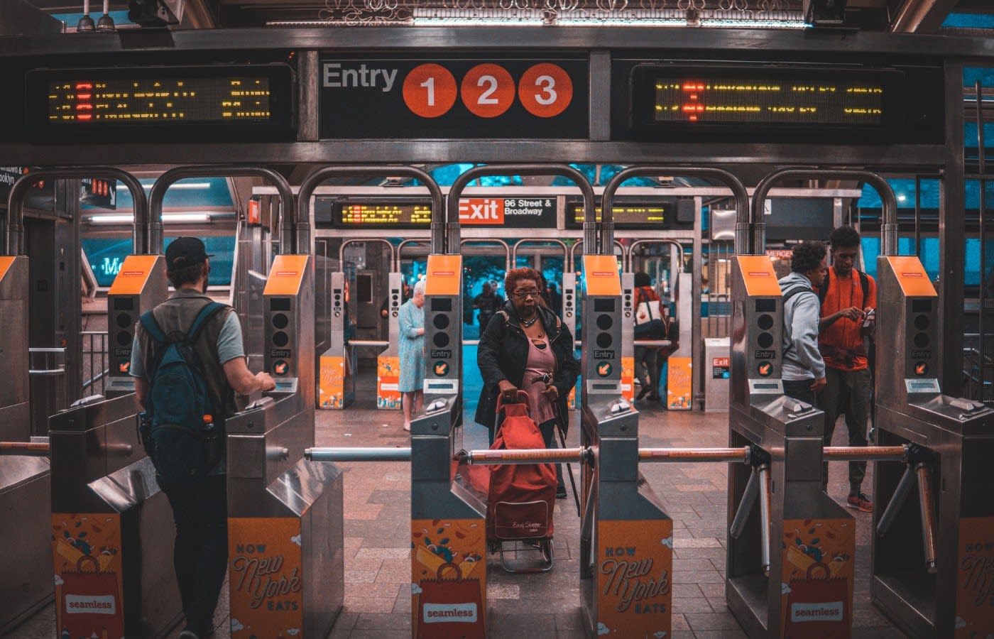 NYC subway entrance