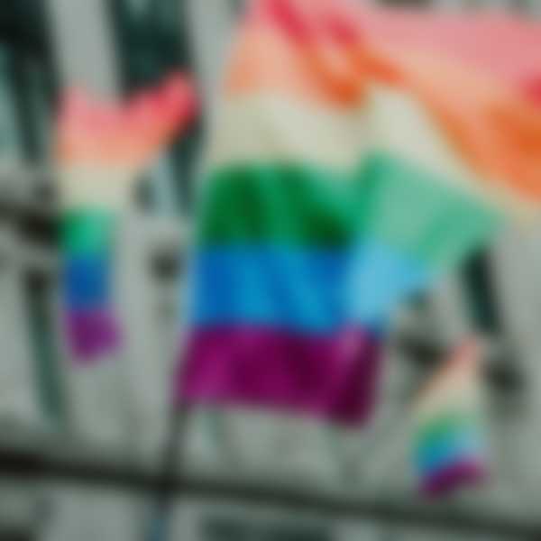 Rainbow flag in London