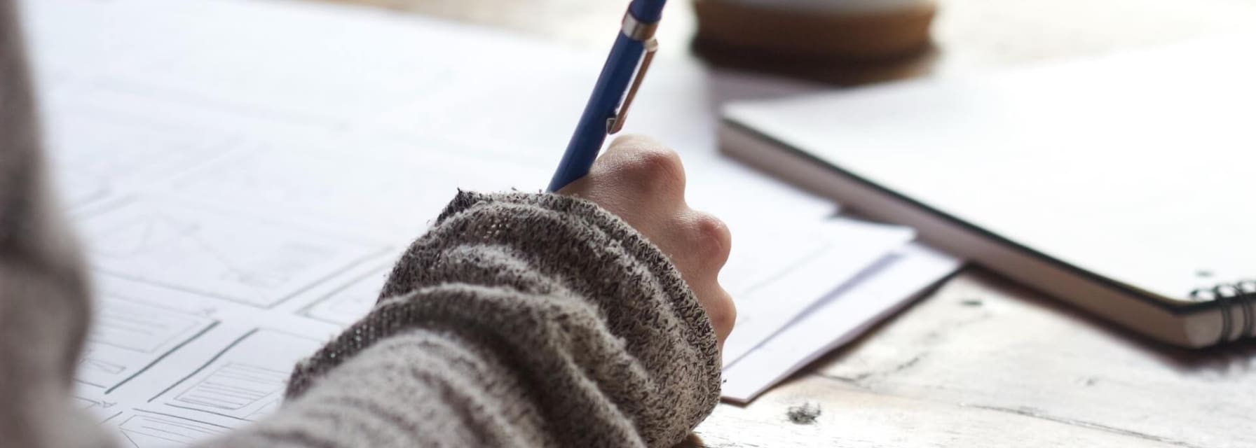 hand writing on some papers