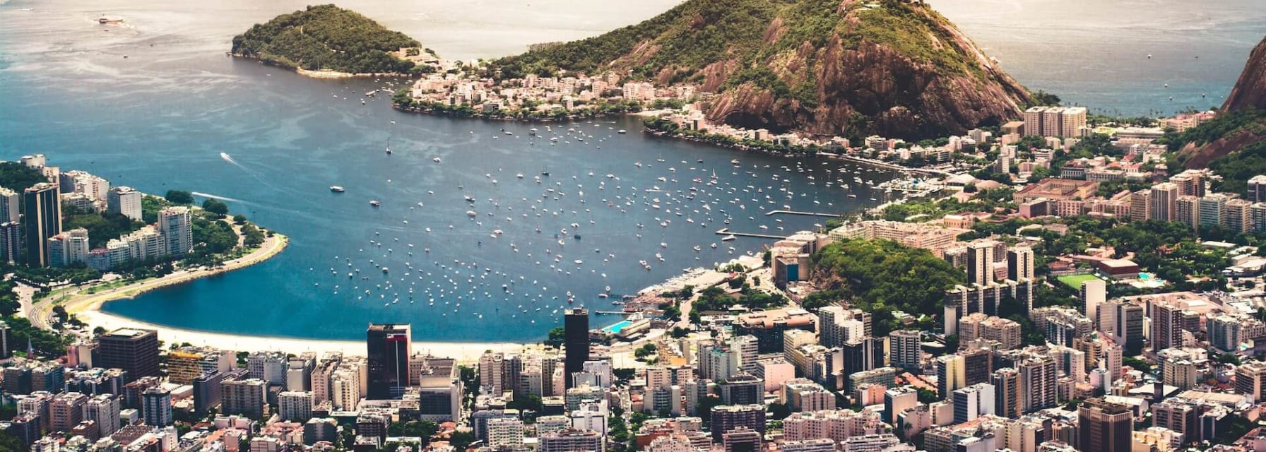 Beautiful aerial photo of Rio de Janeiro