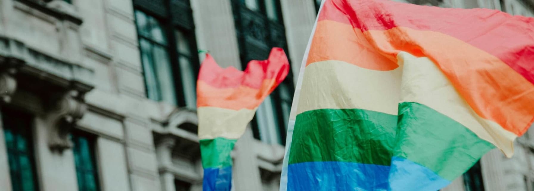 Rainbow flag in London