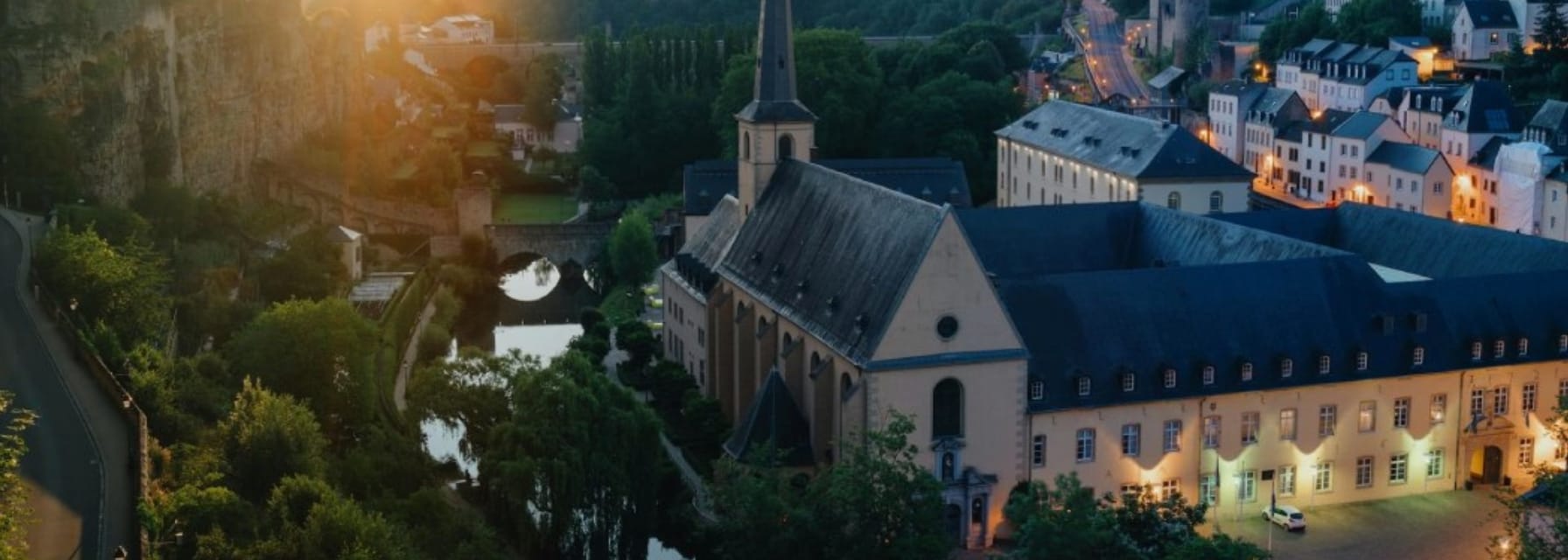 Luxembourg City from above