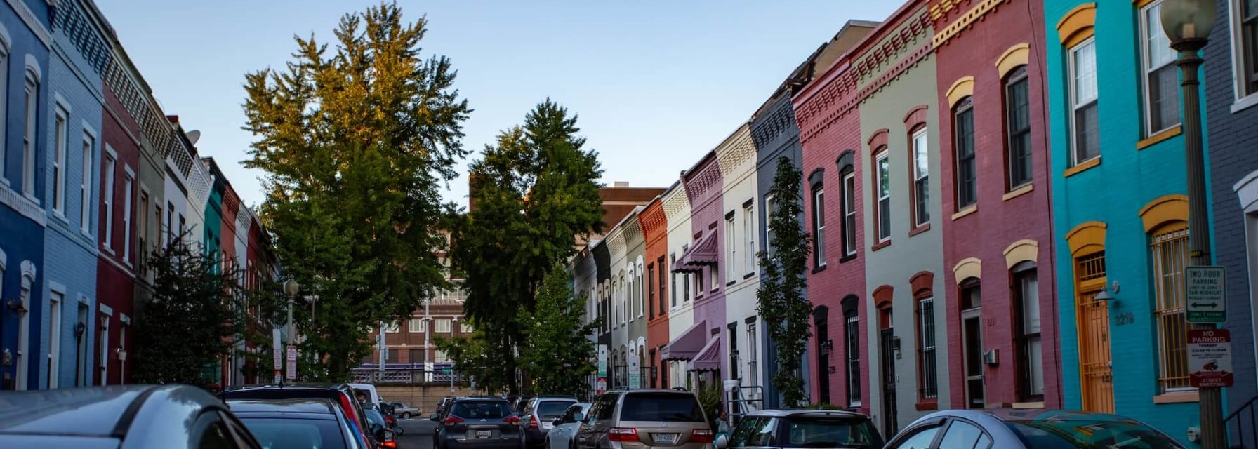 Colorful homes in DC
