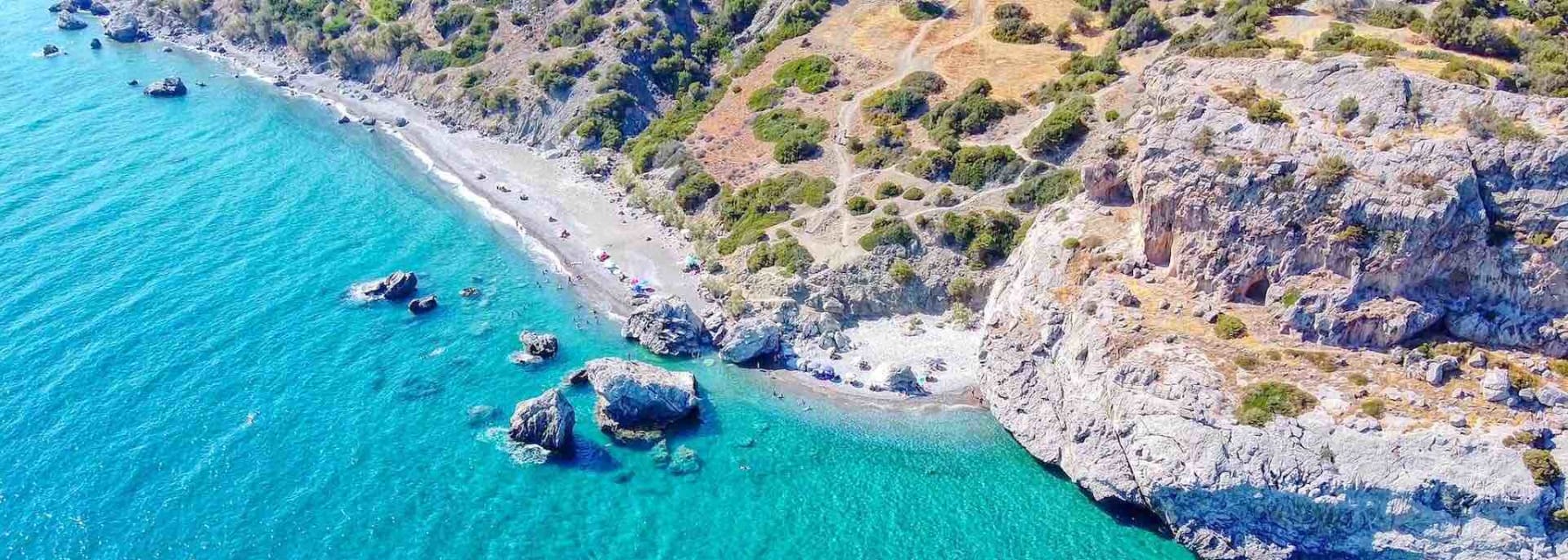 a gorgeous natural harbor in greece