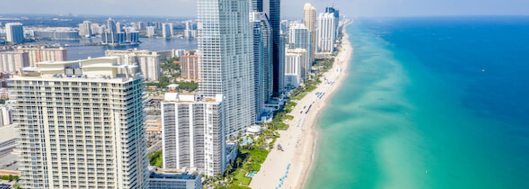 Miami coast and buildings