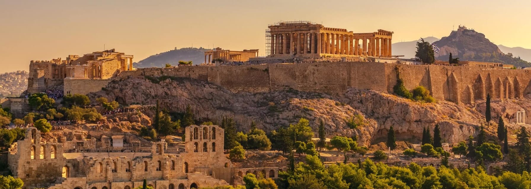 ancient ruins in athens, greece