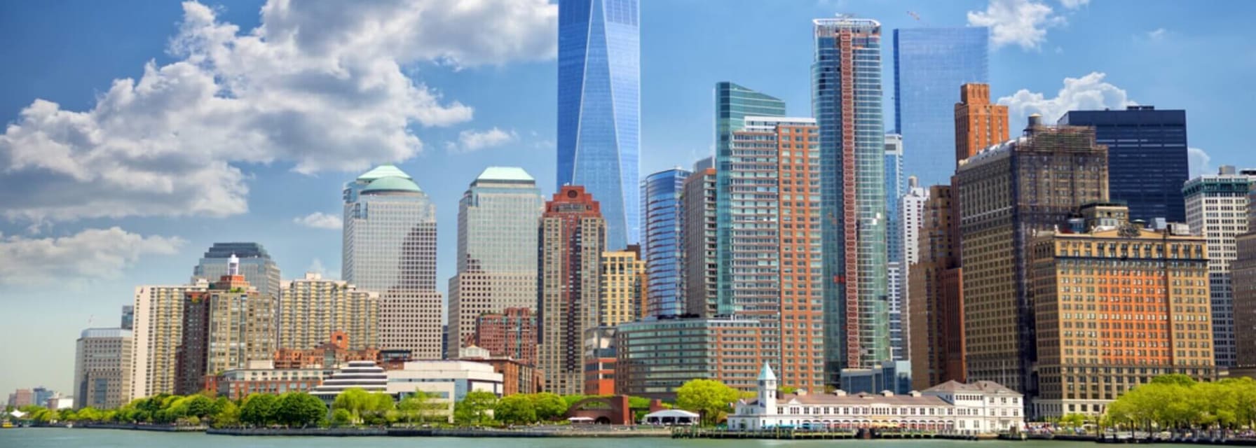 view of buildings in lower Manhattan in New York City