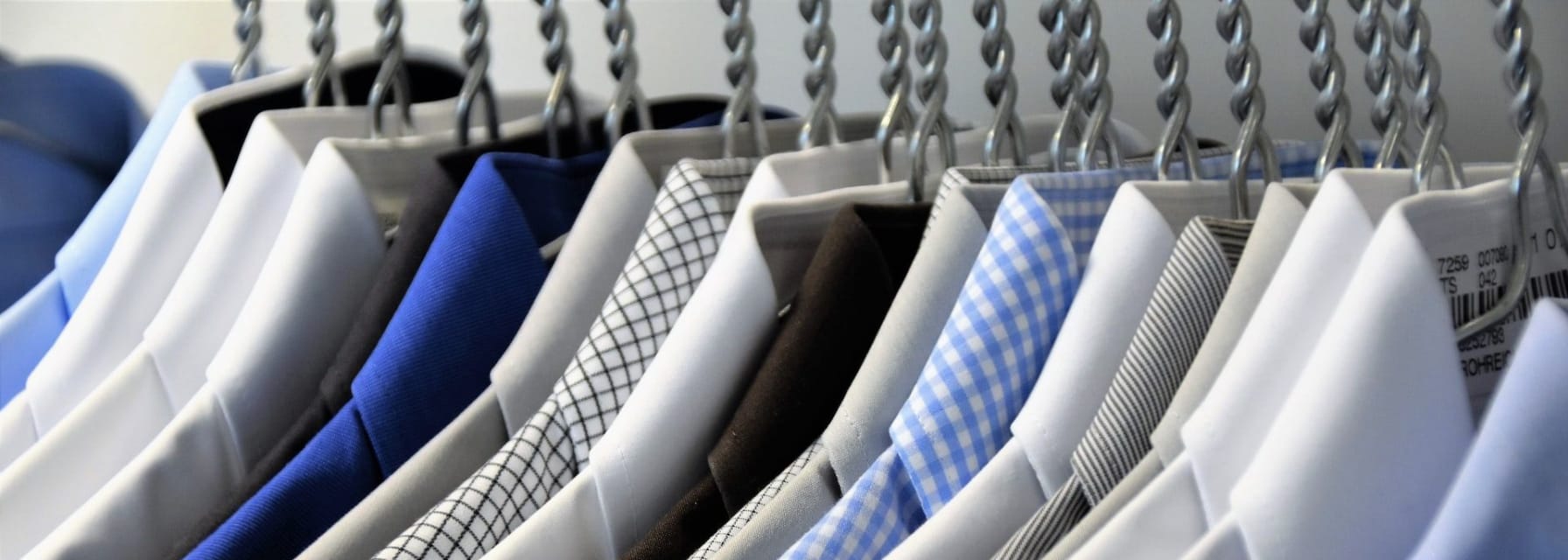 clean shirts pressed and hanged