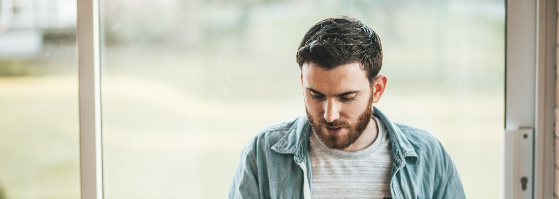 A man using his smartphone