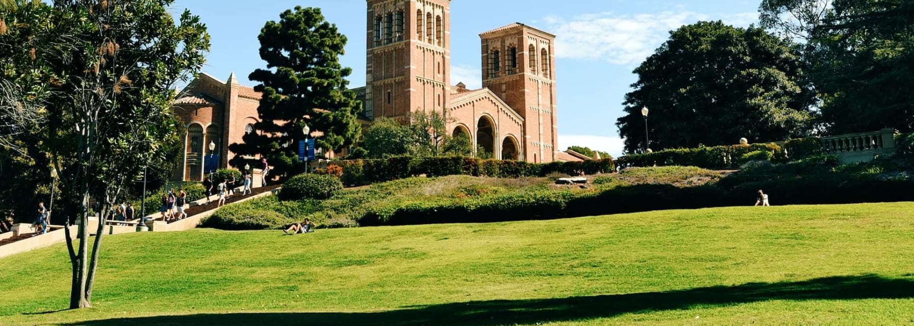 Landscape of UCLA campus building