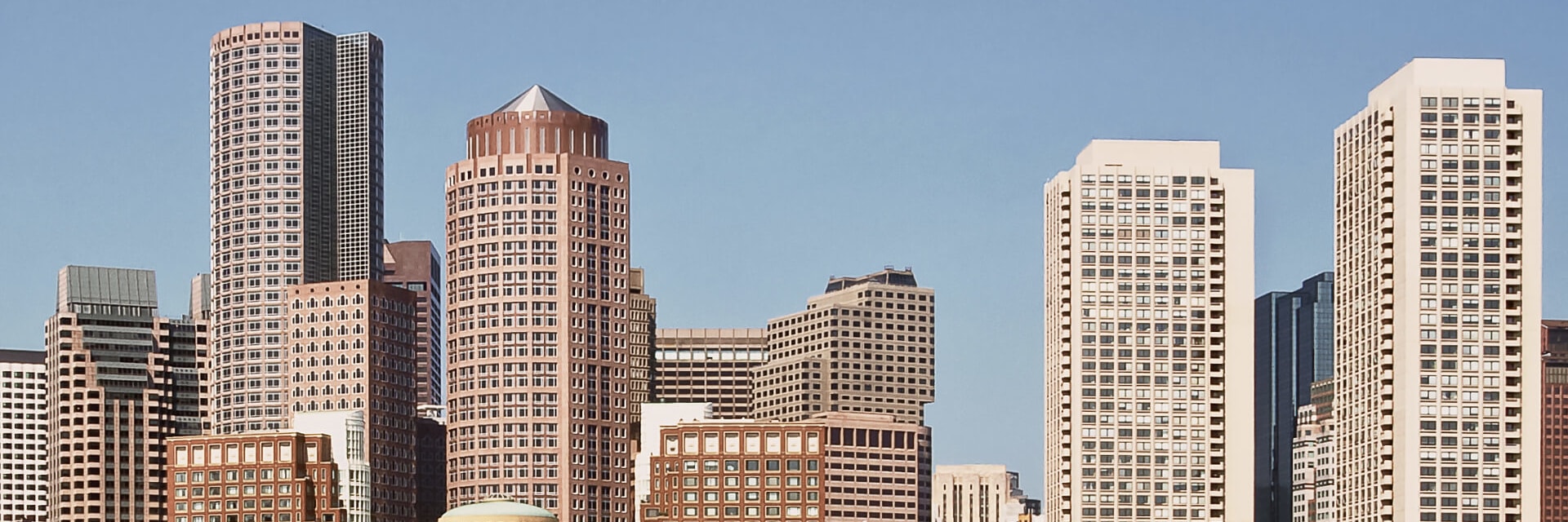 Skyline of Boston city