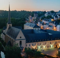 Luxembourg City from above
