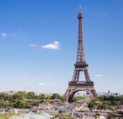 Eiffel tower in Paris France