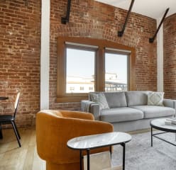 Blueground apartment living room in Los Angeles