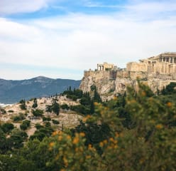 Gorgeous Athens, Greece on a cloudy day