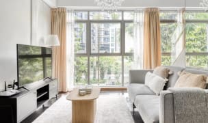 Blueground living room in Asia