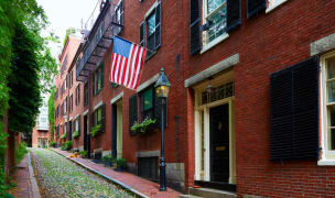 Beacon hill neighborhood in Boston