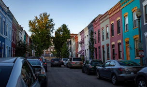 Colorful homes in DC