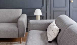 a gorgeous blueground apartment with custom furniture