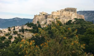 Gorgeous Athens, Greece on a cloudy day