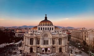 Evening settles in in Mexico City