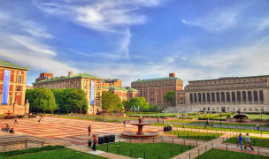 blueprint blueground Columbia Off Campus Housing Off Campus Housing NYU apartments near NYU campus with water fountain in middle of courtyard