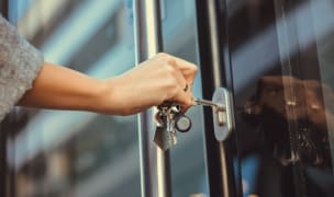 breaking a lease locking a door when moving out