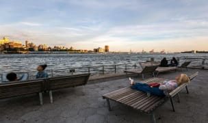 safest neighborhoods nyc waterfront park benches